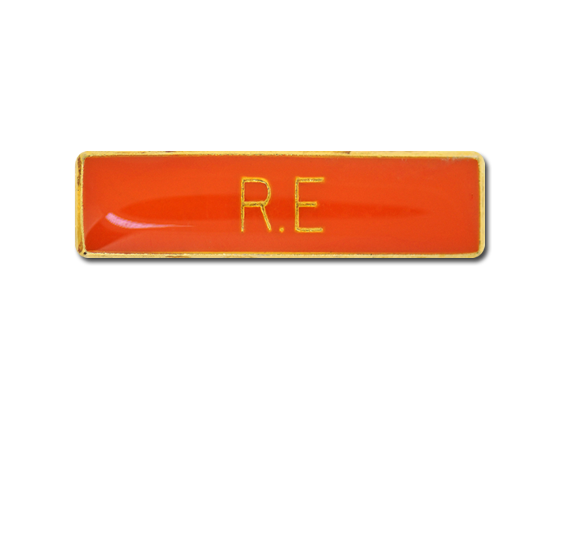 R.E Small Bar Badge