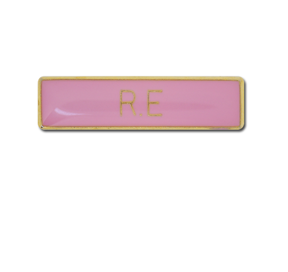 R.E Small Bar Badge