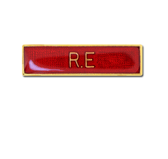 R.E Small Bar Badge