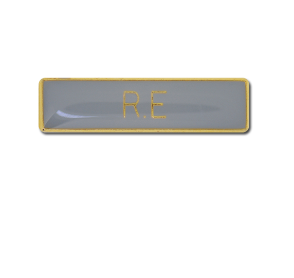 R.E Small Bar Badge