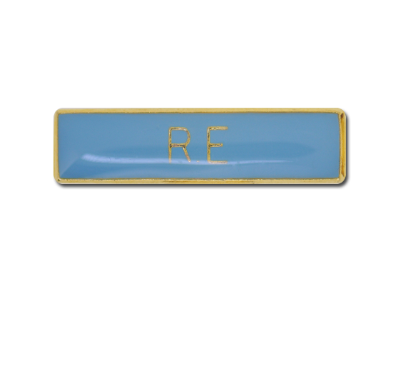 R.E Small Bar Badge