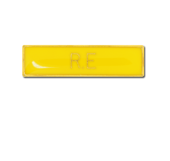 R.E Small Bar Badge