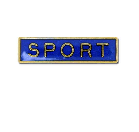 Sport Small Bar Badge