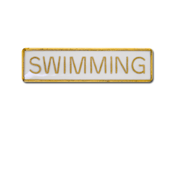 Swimming Small Bar Badge