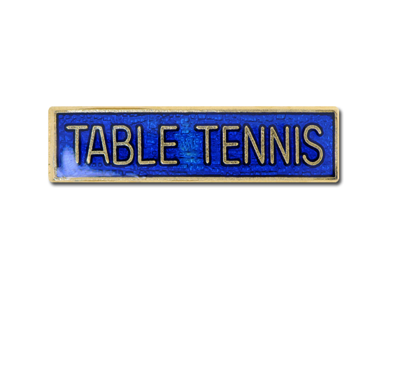 Table Tennis Small Bar Badge