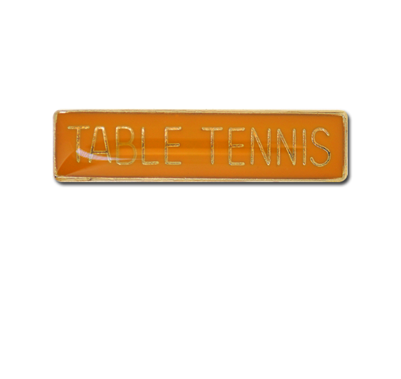 Table Tennis Small Bar Badge