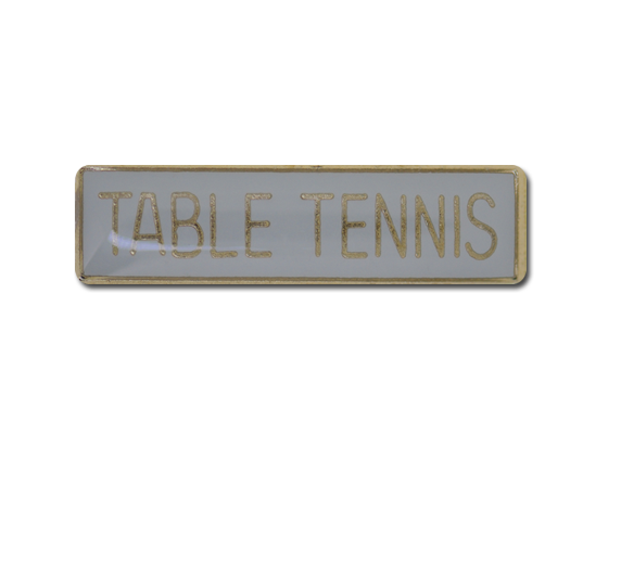 Table Tennis Small Bar Badge