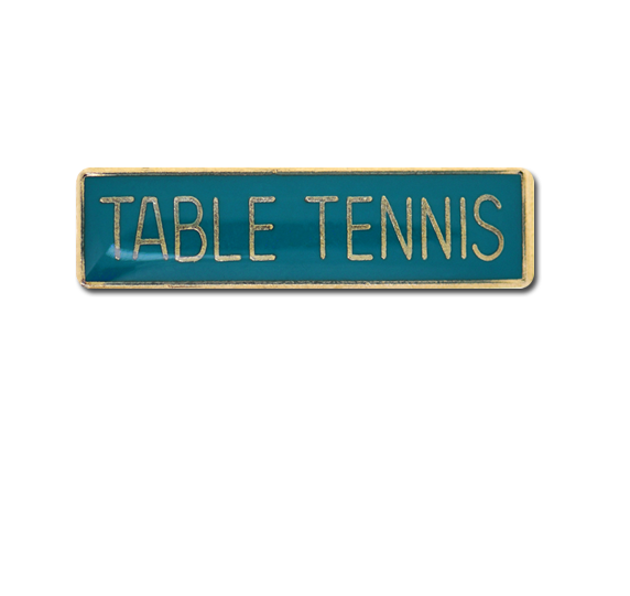 Table Tennis Small Bar Badge