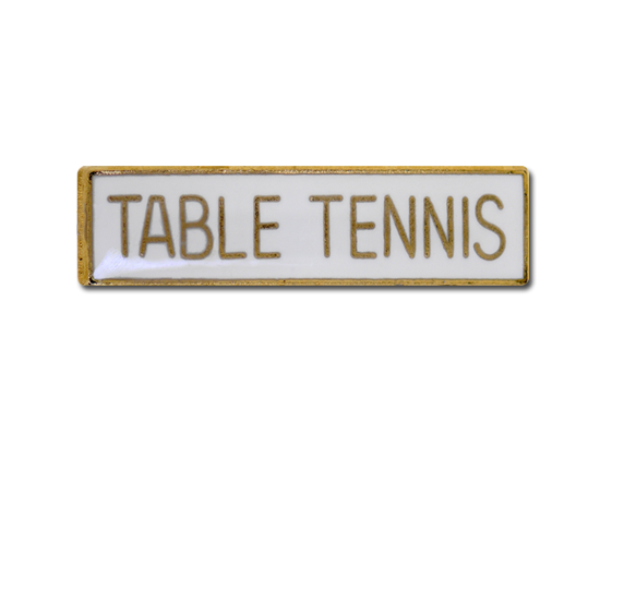 Table Tennis Small Bar Badge