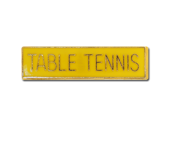 Table Tennis Small Bar Badge