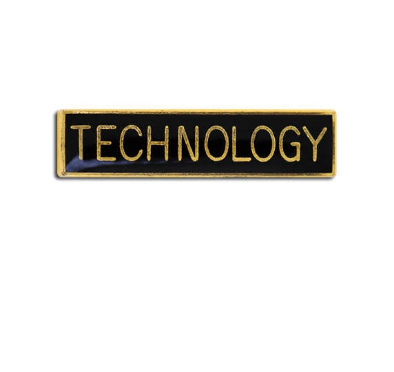 Technology Small Bar Badge