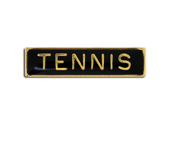 Tennis Small Bar Badge