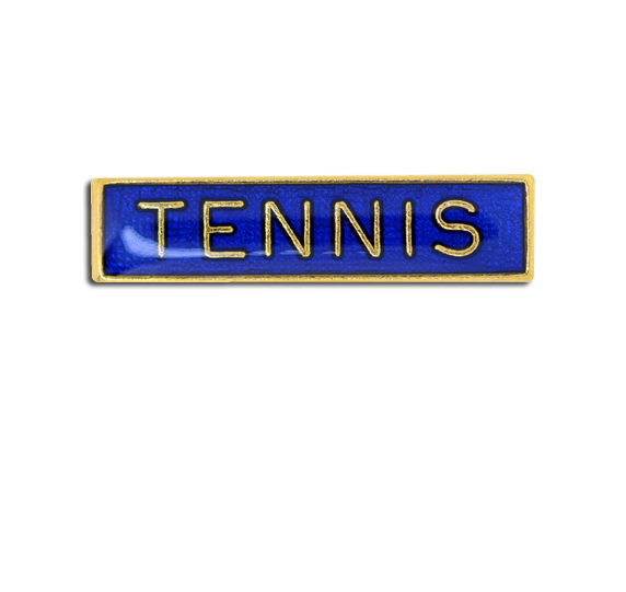 Tennis Small Bar Badge