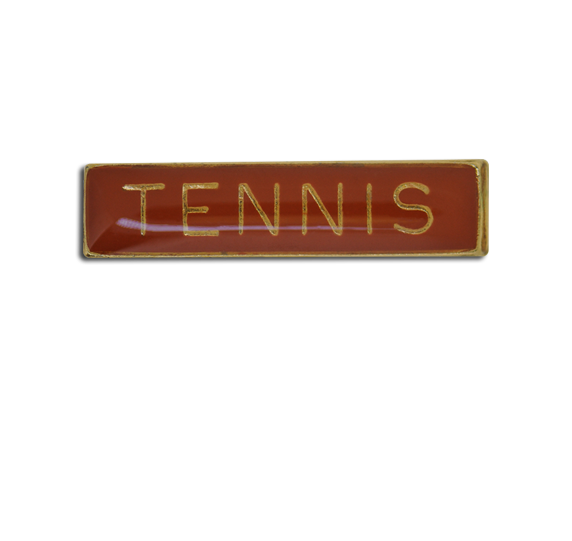 Tennis Small Bar Badge