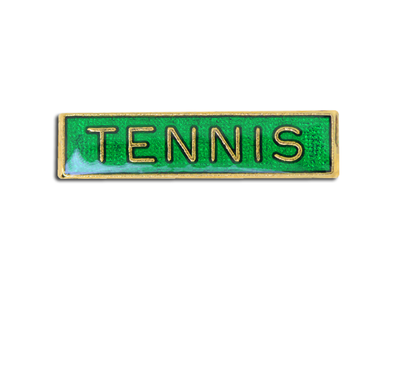 Tennis Small Bar Badge