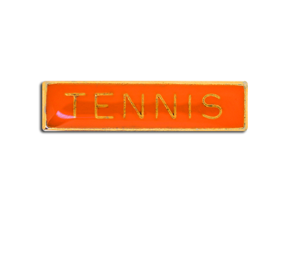 Tennis Small Bar Badge