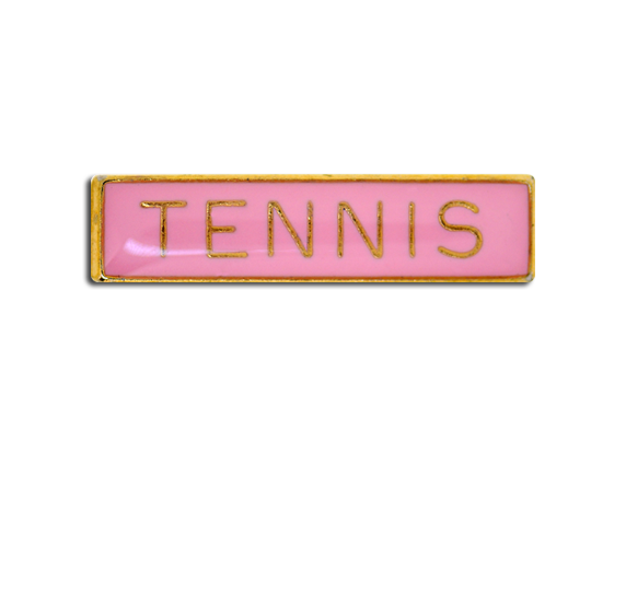 Tennis Small Bar Badge