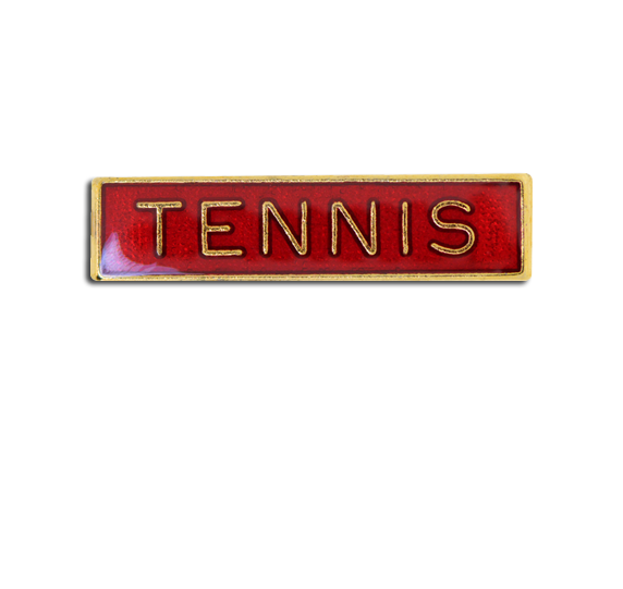 Tennis Small Bar Badge