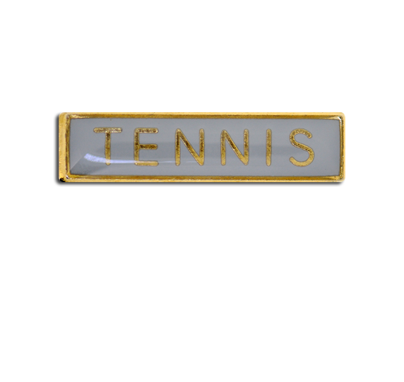 Tennis Small Bar Badge