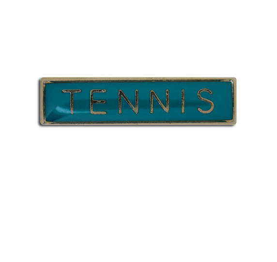 Tennis Small Bar Badge