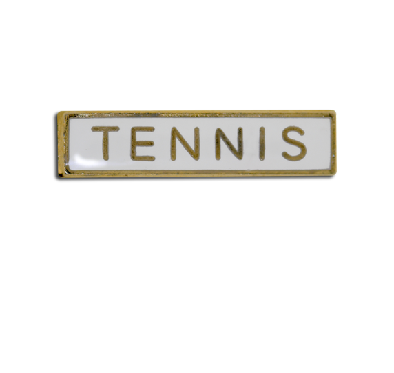 Tennis Small Bar Badge