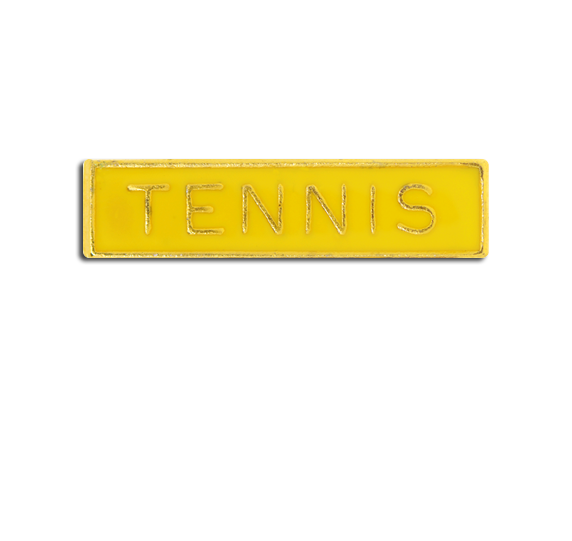 Tennis Small Bar Badge