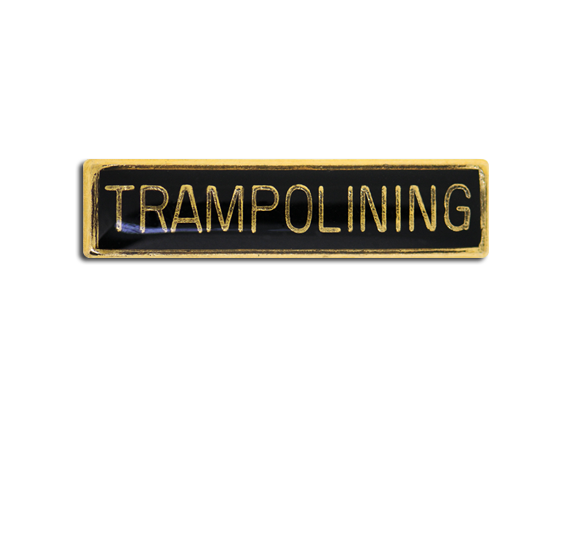 Trampolining Small Bar Badge