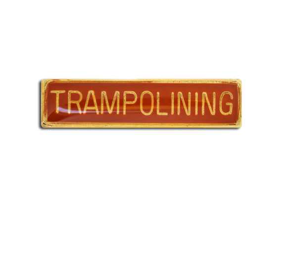 Trampolining Small Bar Badge