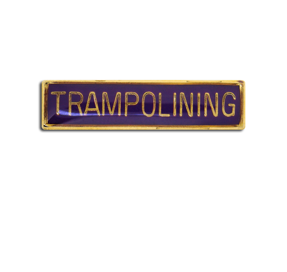 Trampolining Small Bar Badge