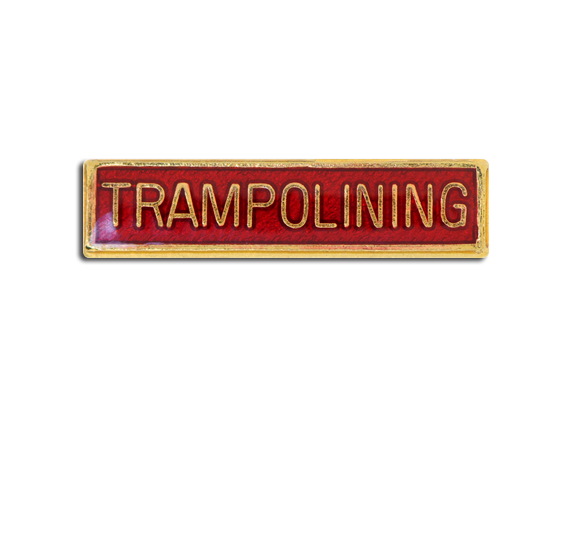 Trampolining Small Bar Badge