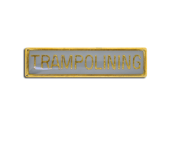 Trampolining Small Bar Badge