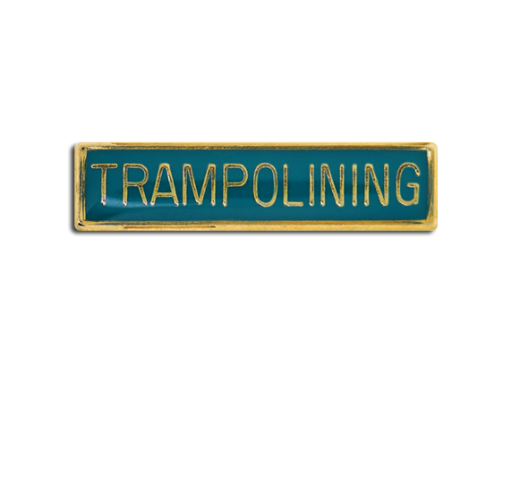 Trampolining Small Bar Badge