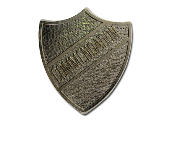 Commendation Metal Shield Badge