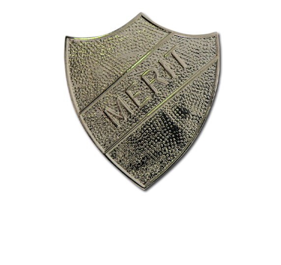 Merit Metal Shield Badge