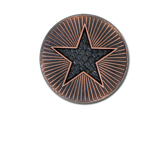 Plain Star Round Badge