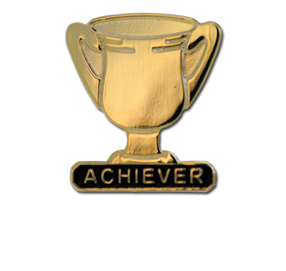 Achiever Trophies - Gold Trophy Badge