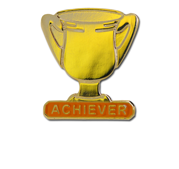 Achiever Trophies - Gold Trophy Badge