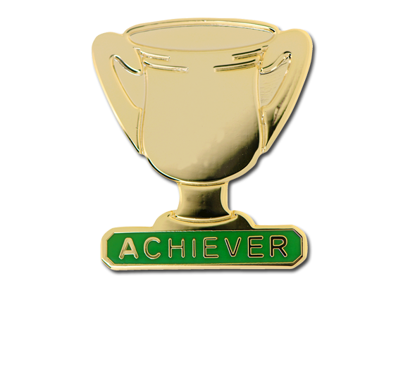 Achiever Trophies - Gold Trophy Badge