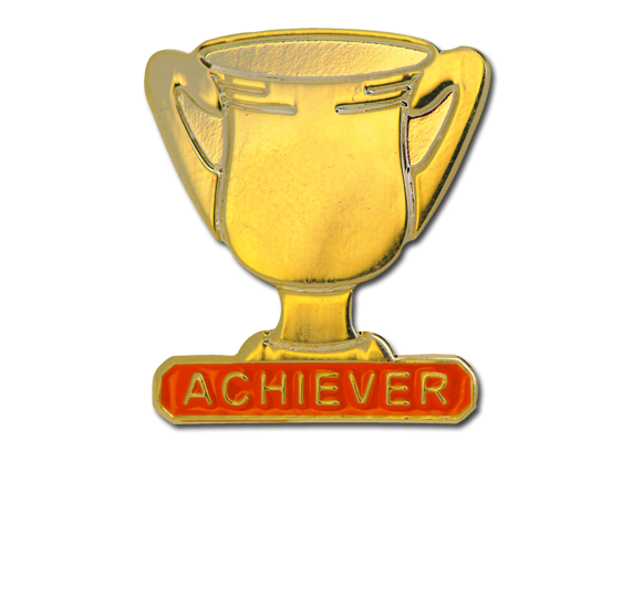 Achiever Trophies - Gold Trophy Badge