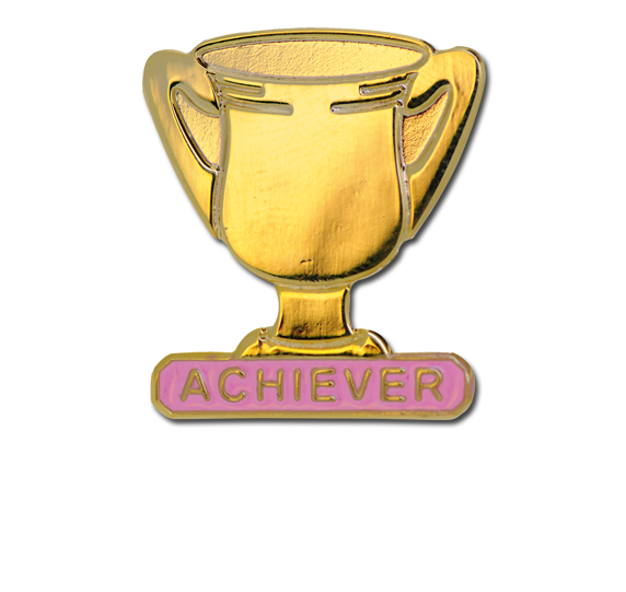 Achiever Trophies - Gold Trophy Badge