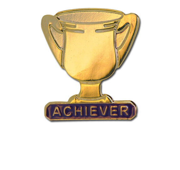 Achiever Trophies - Gold Trophy Badge