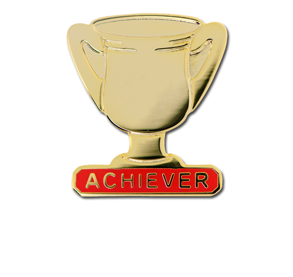 Achiever Trophies - Gold Trophy Badge