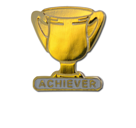 Achiever Trophies - Gold Trophy Badge