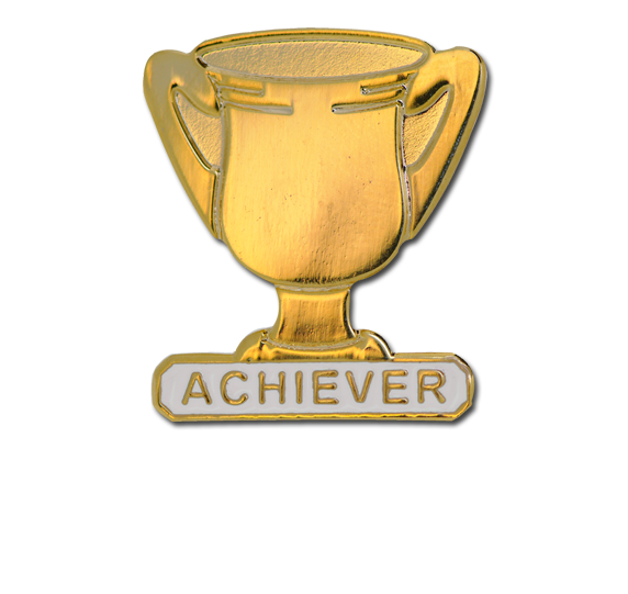 Achiever Trophies - Gold Trophy Badge