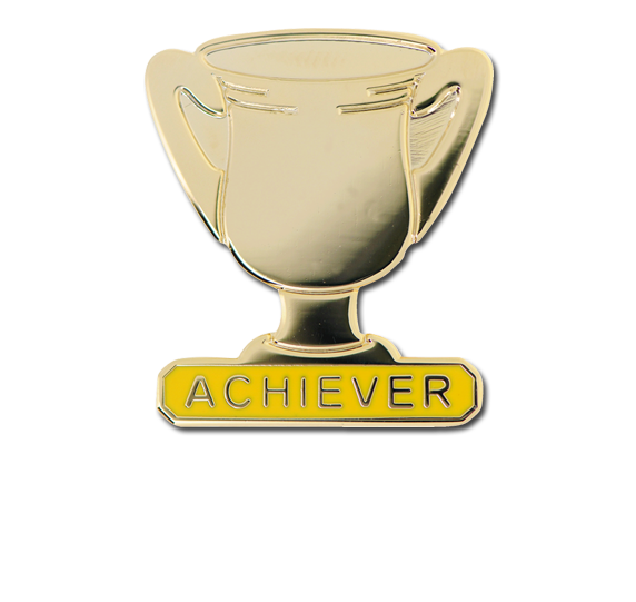 Achiever Trophies - Gold Trophy Badge