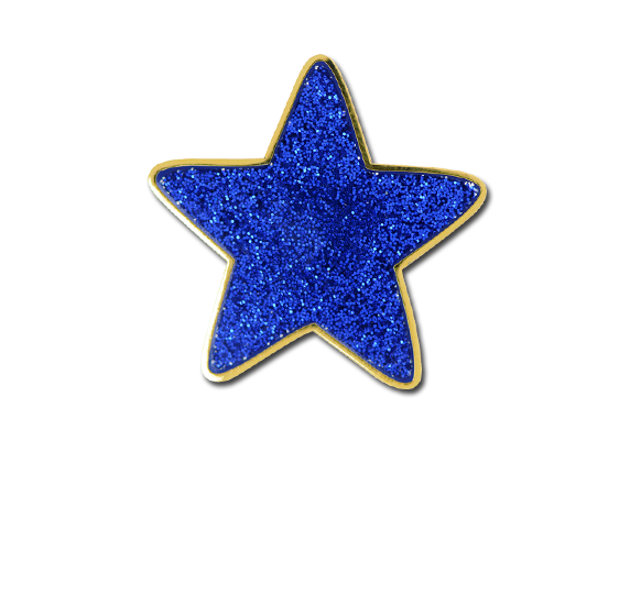 Glitter Star Star Badge