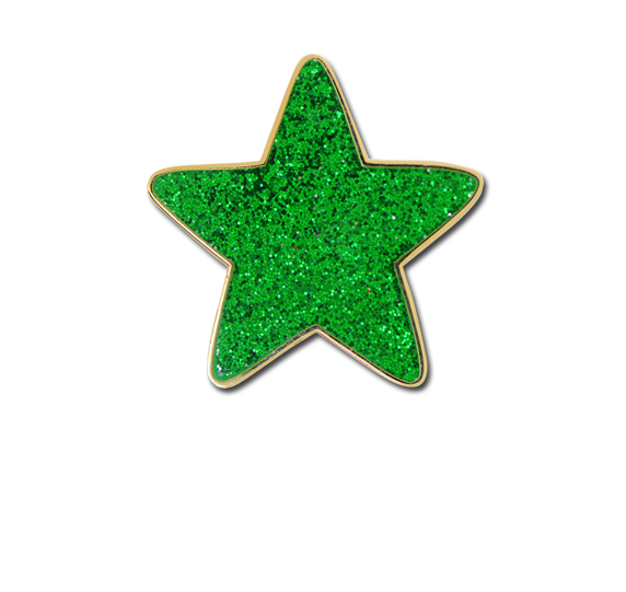 Glitter Star Star Badge