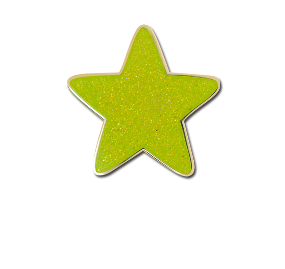 Glitter Star Star Badge