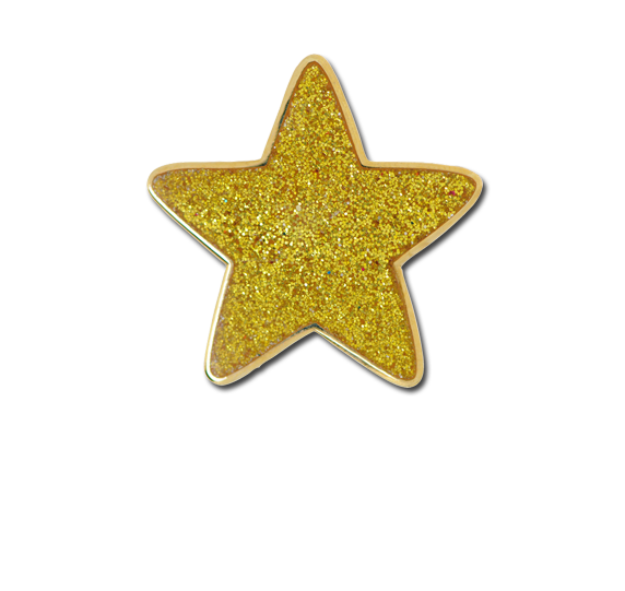 Glitter Star Star Badge