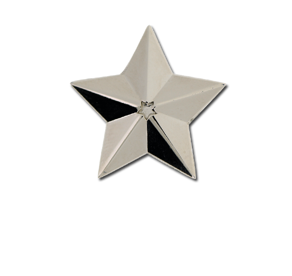 3D Star Star Badge